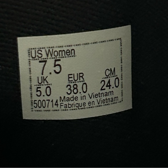 VANS filmore tapered black platform lace up shoes sneakers women’s 7.5 new - Picture 3 of 7